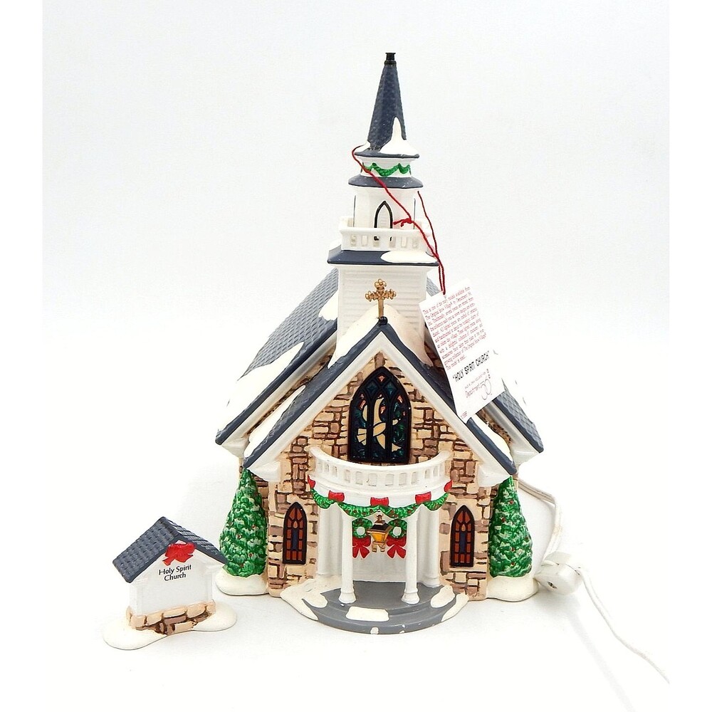 Department 56 The Original Snow Village Holy Spirit Church Lighted 55003 Box